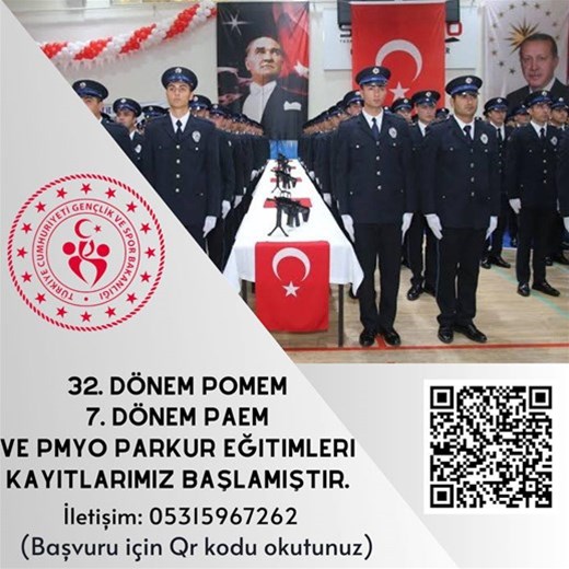 📌32. Dönem POMEM, 7. Dönem PAEM ve PMYO parkur eğitimleri kayıtlarımız başlamıştır. 